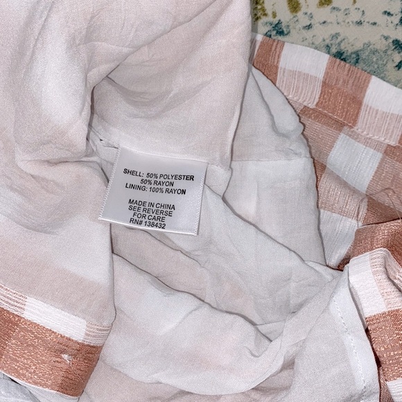 Modcloth checkered dresss with belt button down size small - Picture 6 of 6